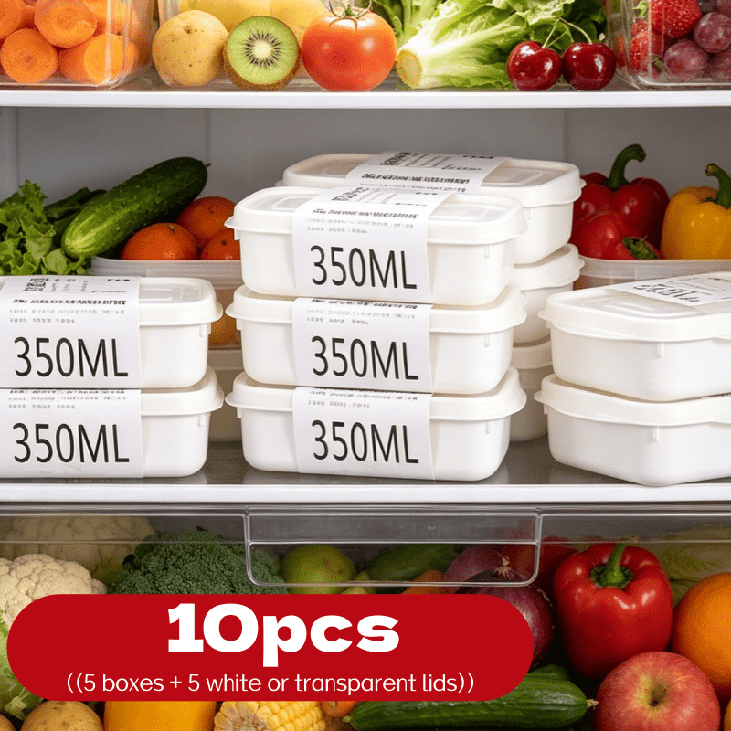 Meal Prep Container - 10Pcs Reusable Stackable Food Storage Box