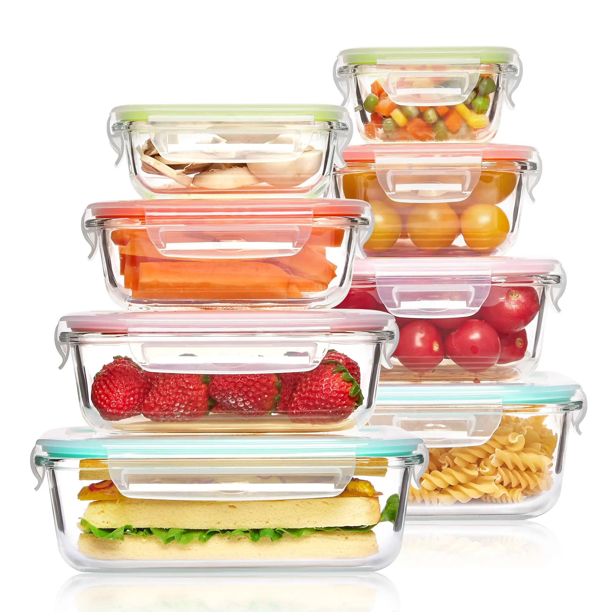 Meal Prep Lunch Boxes - Glass Lunch Box Food Storage Containers,