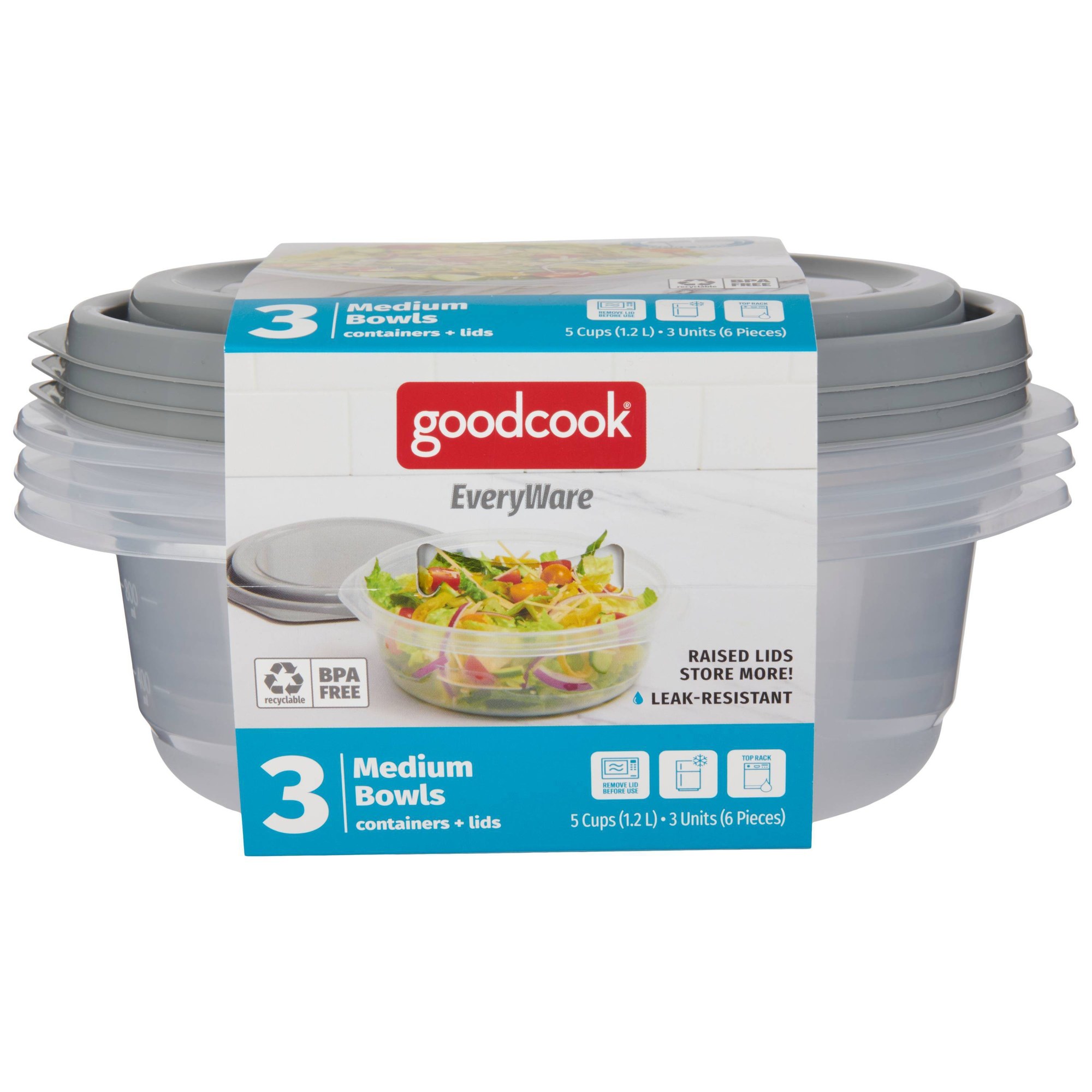 6pcs Round 5 Cup Food Storage  - Meal Prep Container 评论和价格