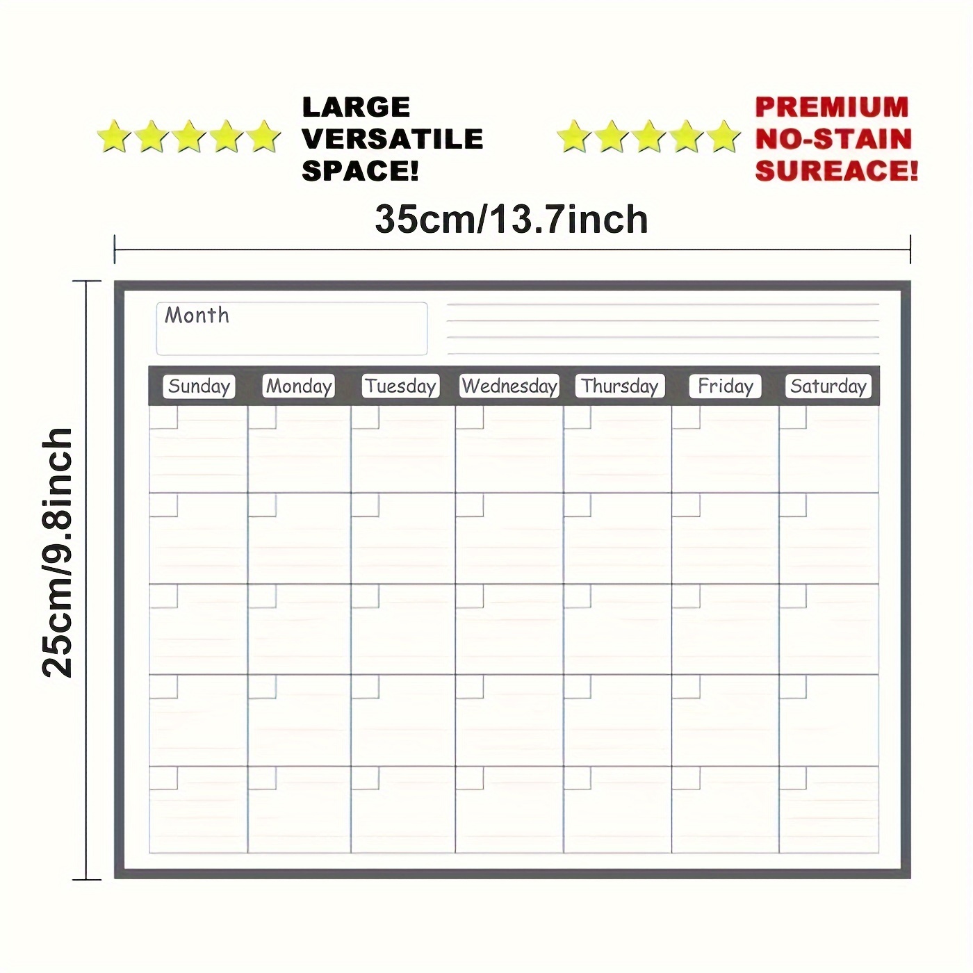 Magnetic refrigerator calendar - Meal Plan Notepad 评论和价格