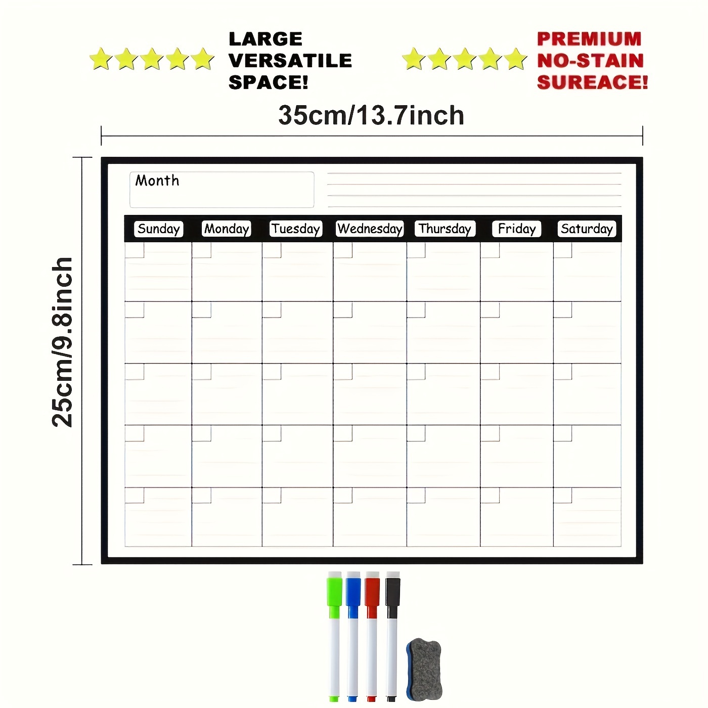 Magnetic refrigerator calendar - Meal Plan Notepad 评论和价格