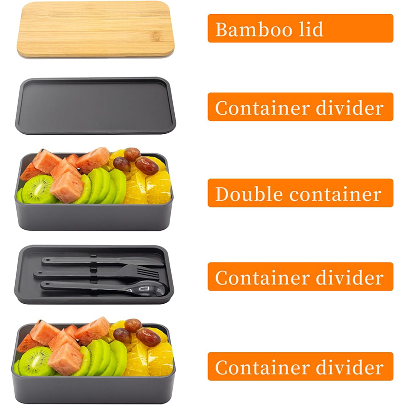 Stackable Bento Box with Utens - Meal Prep Rezepte 评论和价格