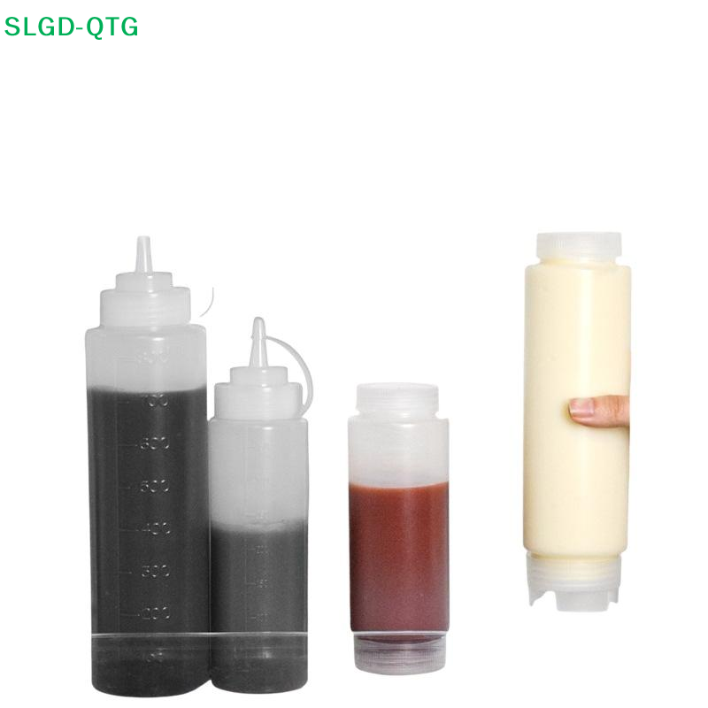 NEW Plastic Inverted Dual Mout - Sauce Squeeze Bottle 评论和价格