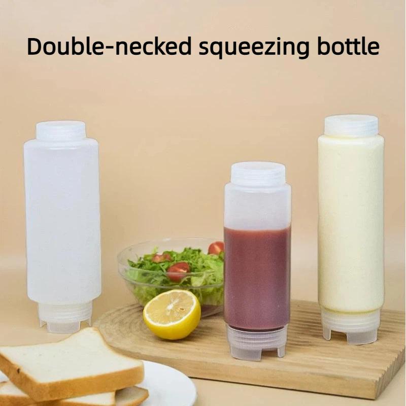 NEW Plastic Inverted Dual Mout - Sauce Squeeze Bottle 评论和价格