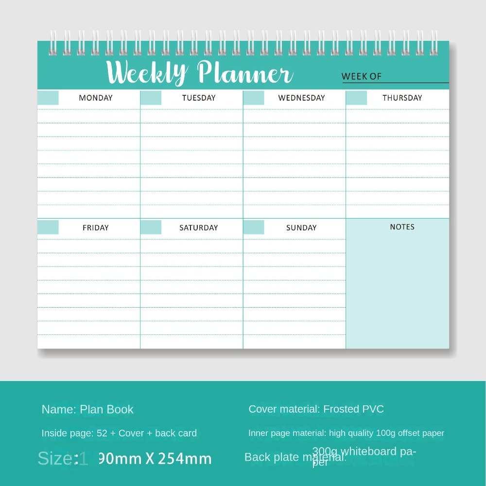 Wide To Do Planner Weekly Plan - Meal Plan Notepad 评论和价格