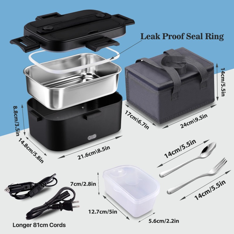 Electric Heated Lunch Box 110V - Meal Prep Microwave 评论和价格