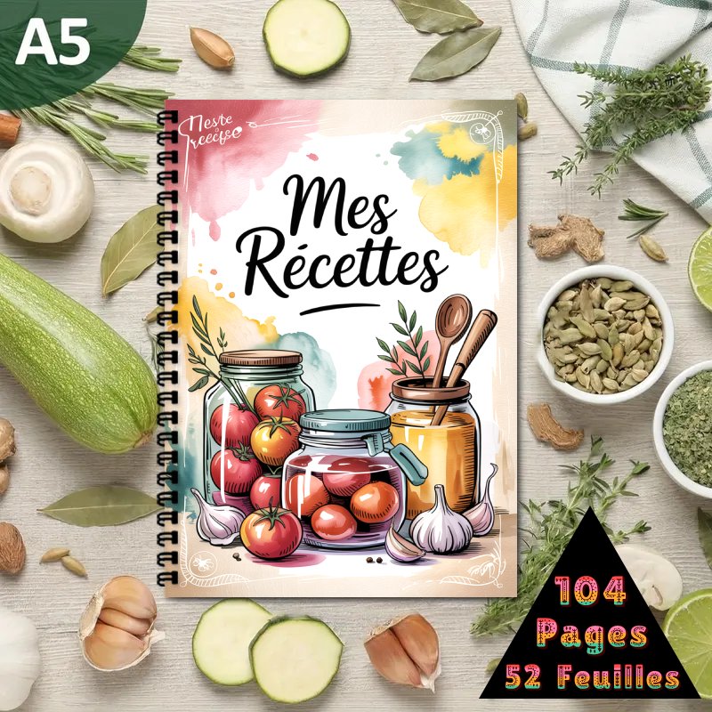 A5 French Special Recipe Book, - Meal Plan Notepad 评论和价格
