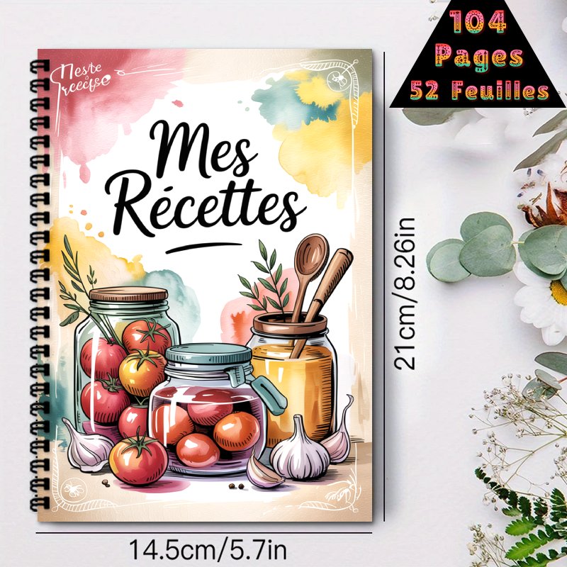 A5 French Special Recipe Book, - Meal Plan Notepad 评论和价格