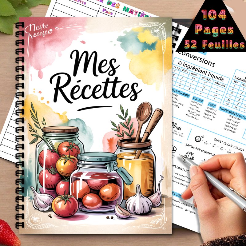 A5 French Special Recipe Book, - Meal Plan Notepad 评论和价格