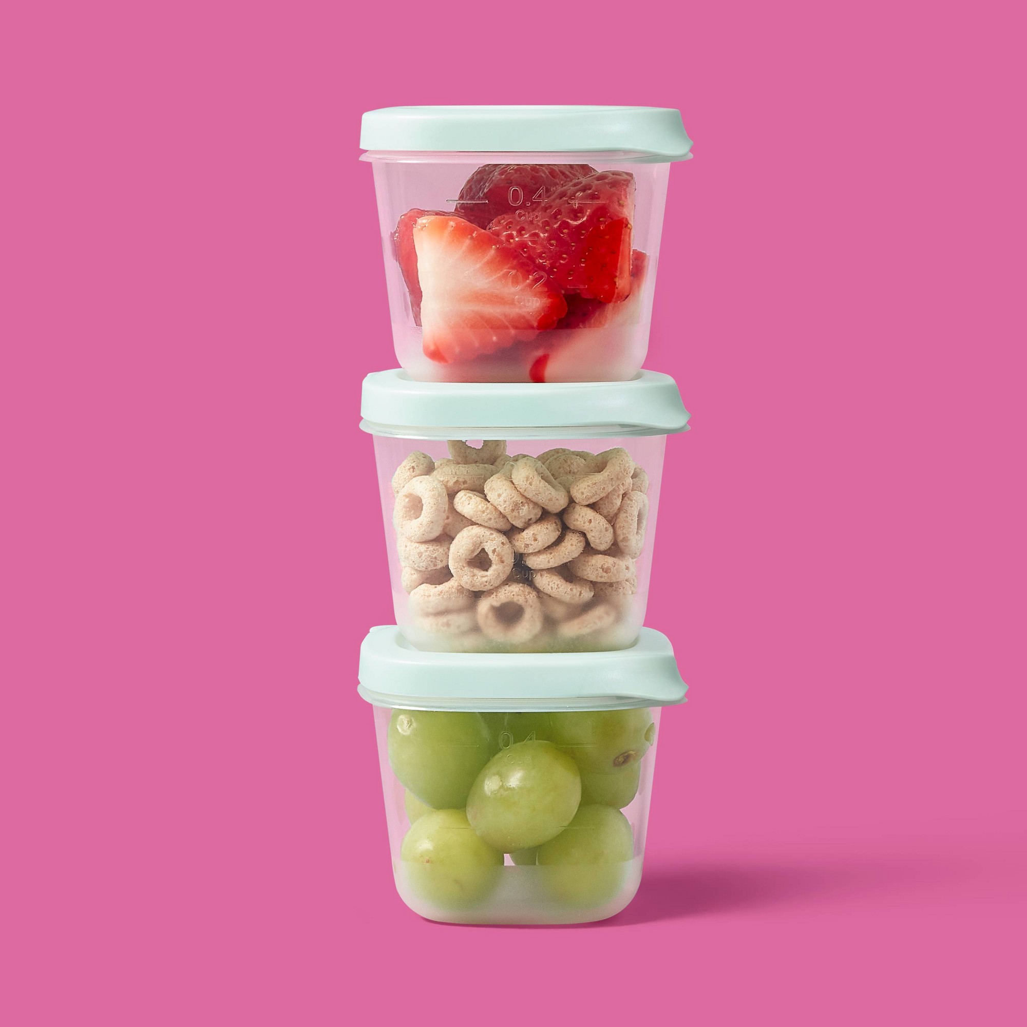4ct Mini Square Half Cup Food  - Meal Prep Container 评论和价格