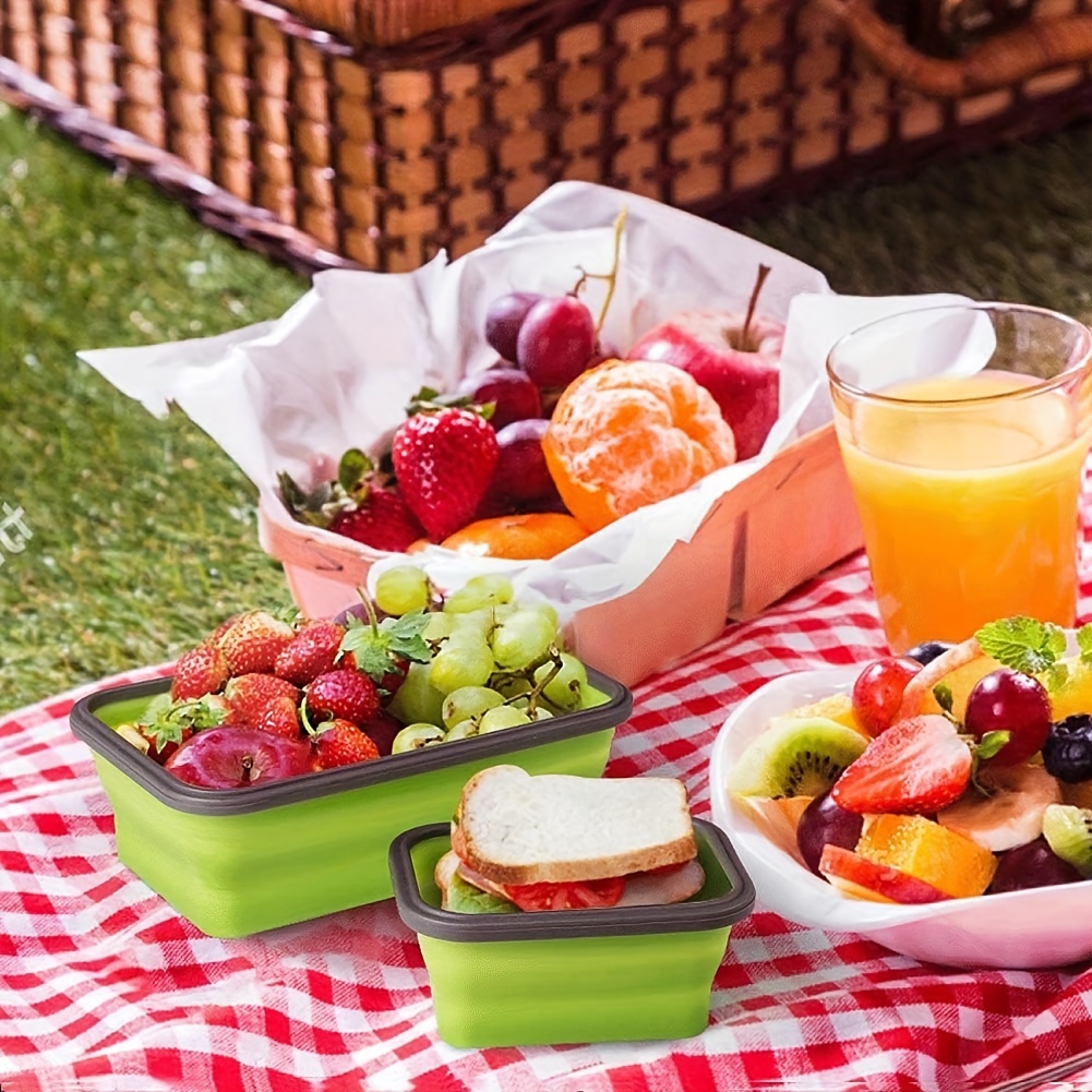 1/4PCS Folding Silicone Lunch  - Meal Prep Microwave 评论和价格