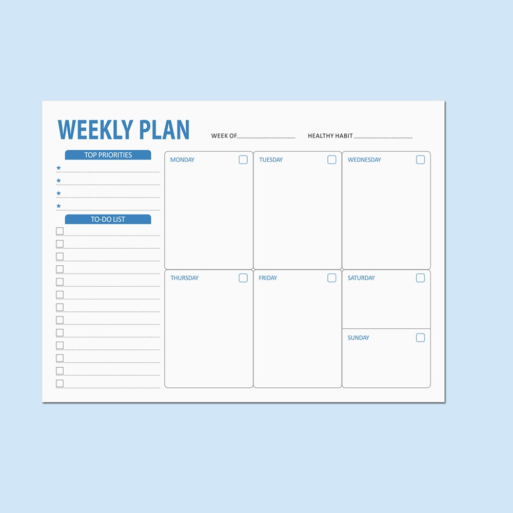 Wide To Do Planner Weekly Plan - Meal Plan Notepad 评论和价格