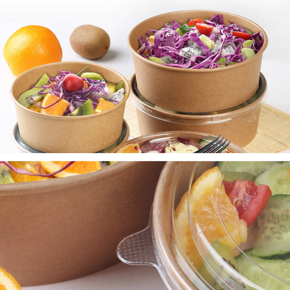 20Pcs Kraft Paper Bowls Leakpr - Meal Prep Container 评论和价格
