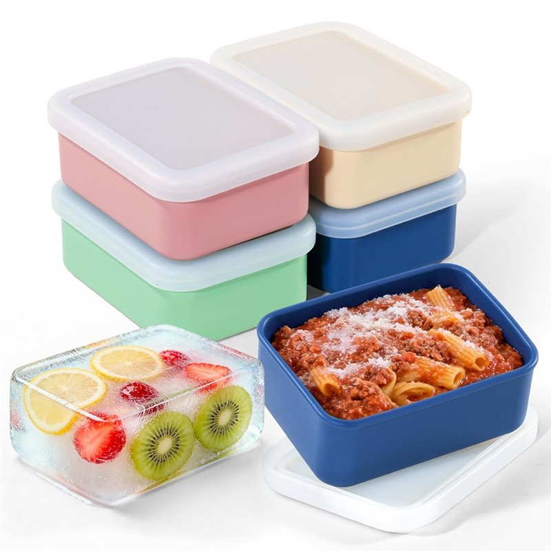 AB33-4-Pack Silicone Freezer M - Meal Prep Container 评论和价格