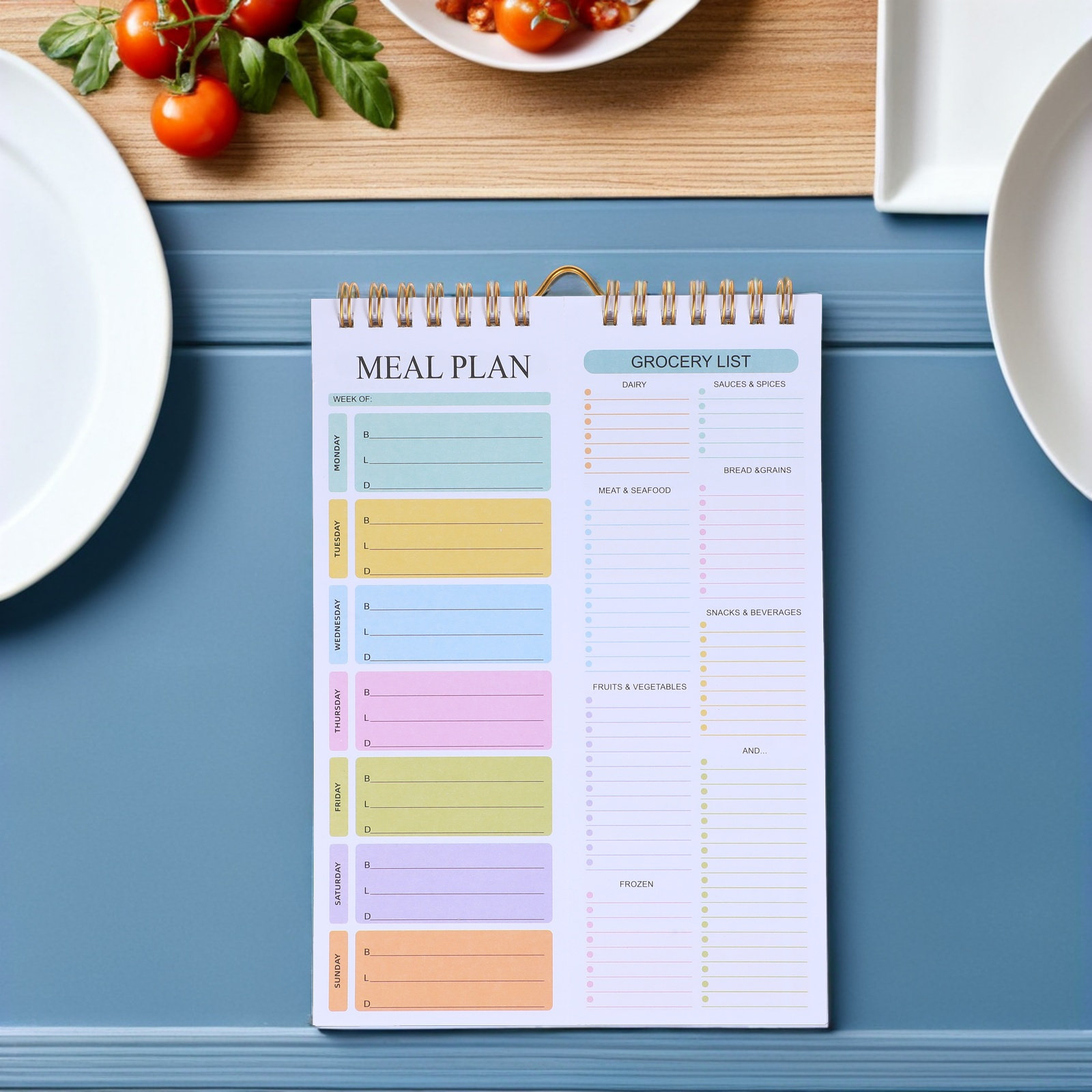 Pastel Undated A5 Weekly Meal  - Meal Plan Notepad 评论和价格