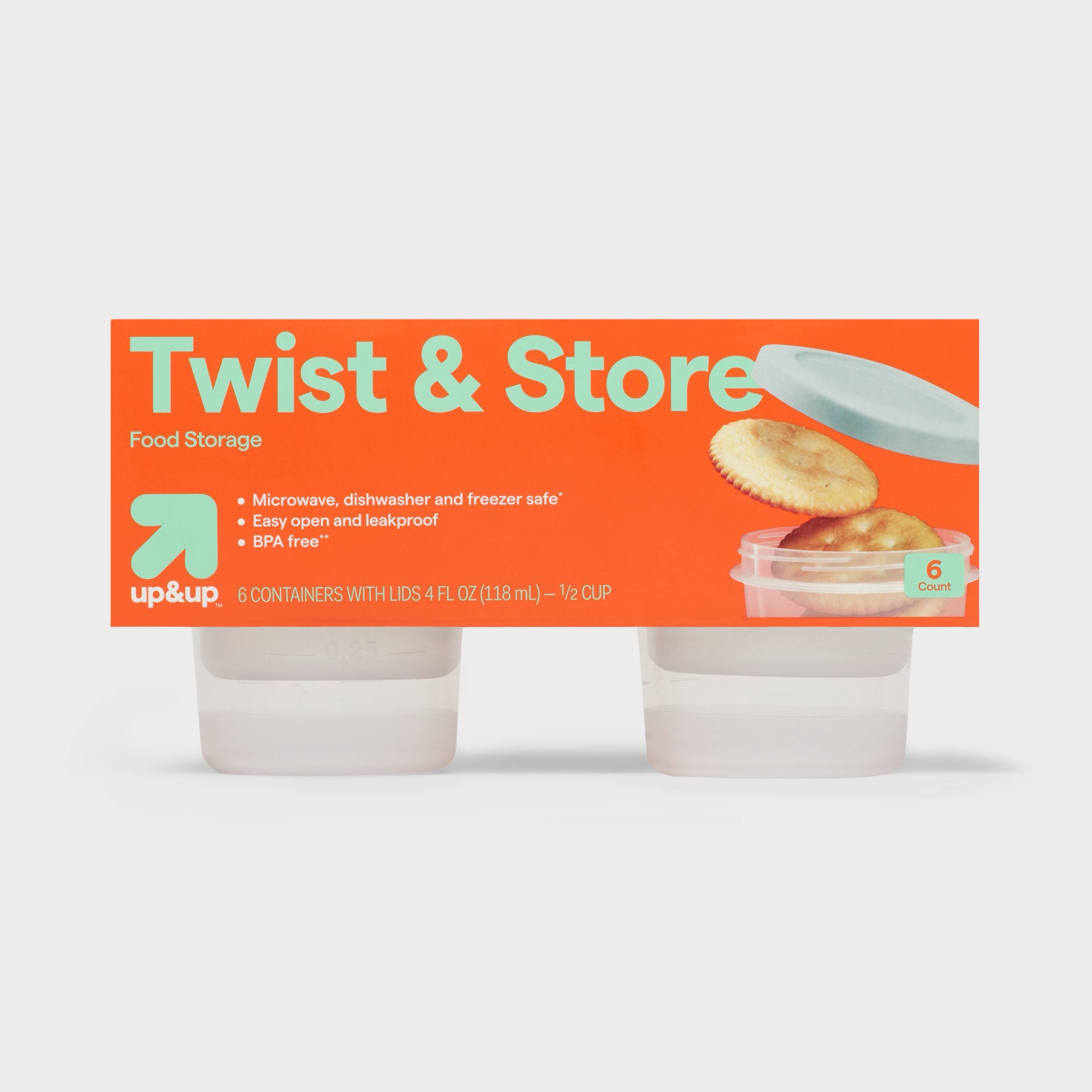 6ct Round Twist-Lock Food Stor - Meal Prep Container 评论和价格